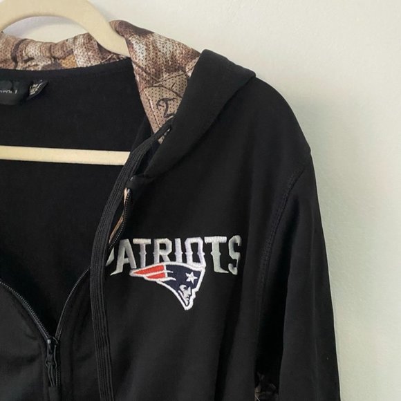 New England Patriots full zip hoodie camo hooded NWT size m - Picture 8 of 12
